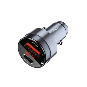 Slika od Auto punjac Moxom MX-VC44 USB-A 18W+Type-C PD30W bez kabla crni