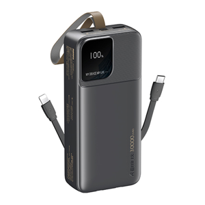 Slika od Power Bank Rellaen Series 2.4A Cabled Fast Charging RPP-659 30000mAh crni