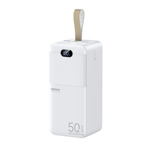 Slika od Power bank REMAX Piloteer 20W PD+22.5W 2.4A 50000mAh RPP-117 beli