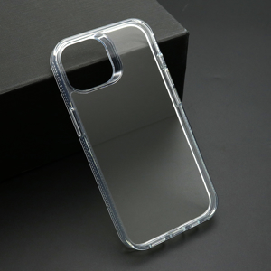 Slika od Futrola COLOR FRAME za iPhone 15 (6.1) srebrna (providna)