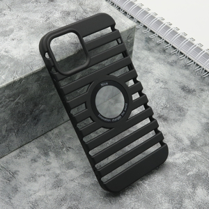 Slika od Futrola LINES LOGO CUT za Iphone 12/12 Pro (6.1) crna