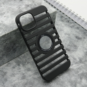 Slika od Futrola LINES LOGO CUT za iPhone 14 (6.1) crna