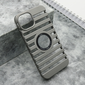 Slika od Futrola LINES LOGO CUT za iPhone 14 (6.1) siva