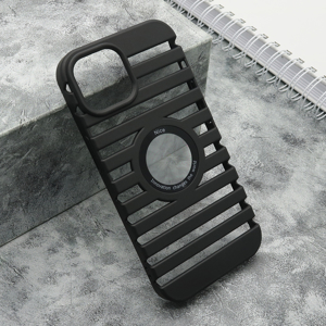 Slika od Futrola LINES LOGO CUT za iPhone 15 (6.1) crna