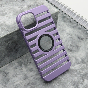 Slika od Futrola LINES LOGO CUT za iPhone 15 (6.1) ljubicasta