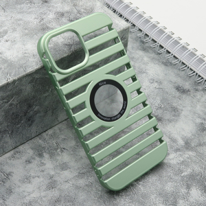 Slika od Futrola LINES LOGO CUT za iPhone 15 (6.1) mint