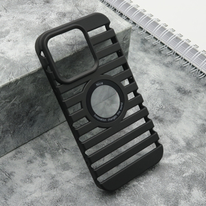Slika od Futrola LINES LOGO CUT za iPhone 15 Pro (6.1) crna