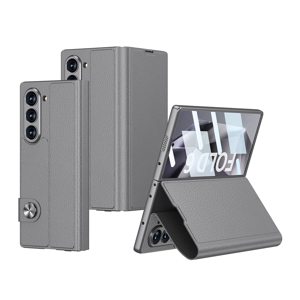 Slika od Futrola LEATHER za Samsung F956B Galaxy Z Fold 6 5G siva (GKK case)