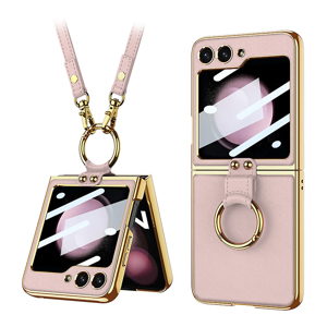 Slika od Futrola GOLD EDGE za Samsung F741B Galaxy Z Flip 6 5G roze (GKK case)