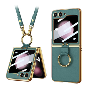 Slika od Futrola GOLD EDGE za Samsung F741B Galaxy Z Flip 6 5G zelena (GKK case)