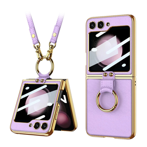 Slika od Futrola GOLD EDGE za Samsung F741B Galaxy Z Flip 6 5G ljubicasta (GKK case)