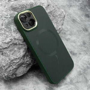 Slika od Futrola CARBON MagSafe za iPhone 14 (6.1) zelena (small camera)