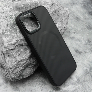 Slika od Futrola CARBON MagSafe za iPhone 12/12 Pro (6.1) crna (big camera)