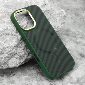 Slika od Futrola CARBON MagSafe za iphone 16 (6.1) zelena (big camera)