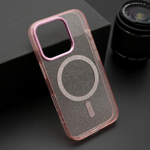 Slika od Futrola SPARKLING MagSafe za iphone 16 (6.1) roze