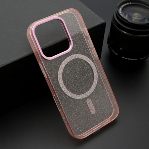 Slika od Futrola SPARKLING MagSafe za iPhone 16 Pro (6.3) roze