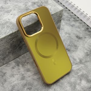 Slika od Futrola COLOR METAL MagSafe za iPhone 16 Pro (6.3) zlatna