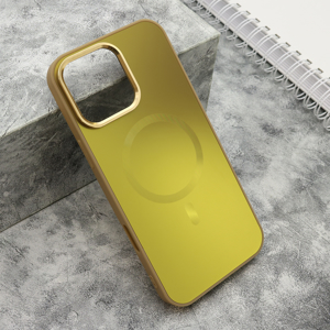 Slika od Futrola COLOR METAL MagSafe za iPhone 16 Pro Max (6.9) zlatna