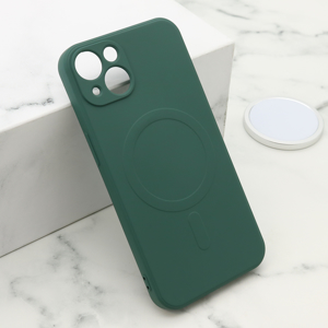 Slika od Futrola VELVET TOUCH MagSafe za iPhone 13 (6.1) tamno zelena