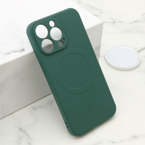 Slika od Futrola VELVET TOUCH MagSafe za iPhone 13 Pro (6.1) tamno zelena