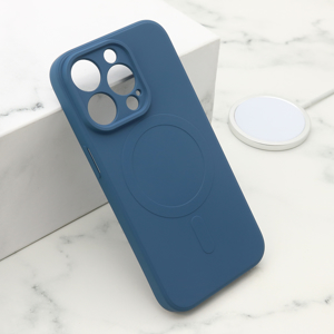 Slika od Futrola VELVET TOUCH MagSafe za iPhone 14 Pro (6.1) plava
