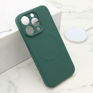 Slika od Futrola VELVET TOUCH MagSafe za iPhone 14 Pro (6.1) tamno zelena