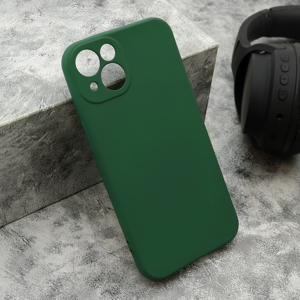Slika od Futrola VELVET TOUCH za iPhone 13 (6.1) tamno zelena