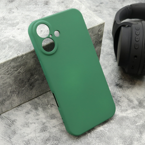 Slika od Futrola VELVET TOUCH za iPhone 16 (6.1) tamno zelena