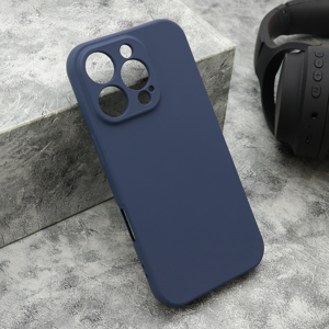 Slika od Futrola VELVET TOUCH za iPhone 16 Pro (6.3) tamno plava