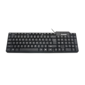 Slika od Tastatura kancelarijska zicna crna (red light) BW08 BANDA