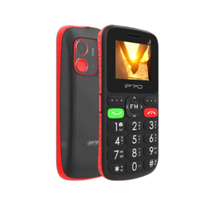 Slika od Mobilni telefon IPRO Senior III F189 1.8 DS 32MB/32MB crno-crveni