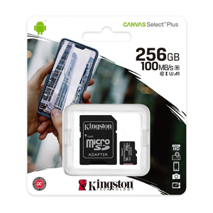Slika od Memorijska kartica Kingston Select Plus Micro SD 256GB SDCS2/256GB Class 10 sa adapterom