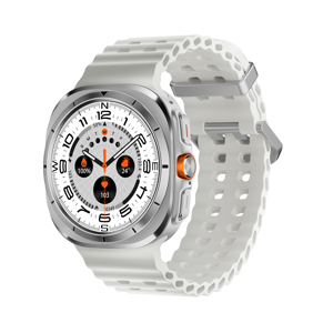 Slika od Smart watch W7 Watch Ultra srebrni (bela silikonska narukvica)