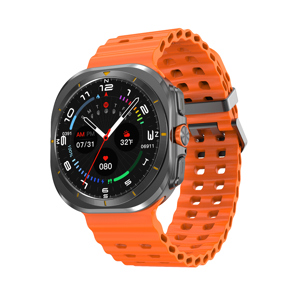 Slika od Smart watch DT WATCH ULTRA crni (narandzasta silikonska narukvica)