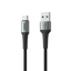 Slika od USB data kabal Superior SU-K104 pleteni Fast 27W 3A USB A na Type-C 1m crni