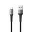 Slika od USB data kabal Superior SU-K104 pleteni Fast 12W 2.4A USB A na Micro 1m crni