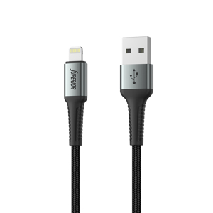 Slika od USB data kabal Superior SU-K104 pleteni Fast 12W 2.4A USB A na Lightning 1m crni