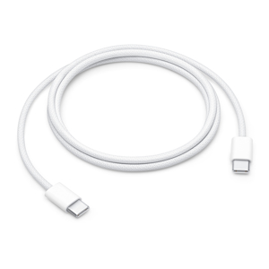 Slika od USB data kabl pleteni za iPhone 60W Type-C na Type-C 1m beli