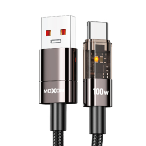 Slika od USB data kabal MOXOM LX-CB842 100W Type-C 1.2m crni